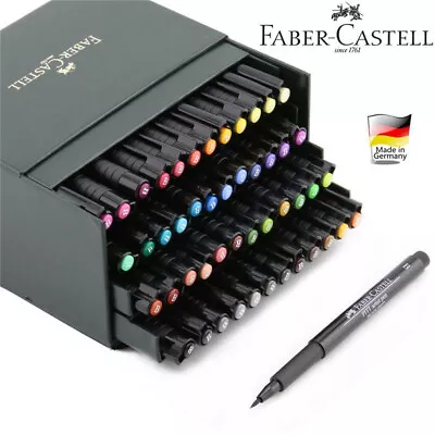 48 Brilliant Colours! Faber Castell Pitt Artists Brush Pens Markers Gift Box Set • $182.02