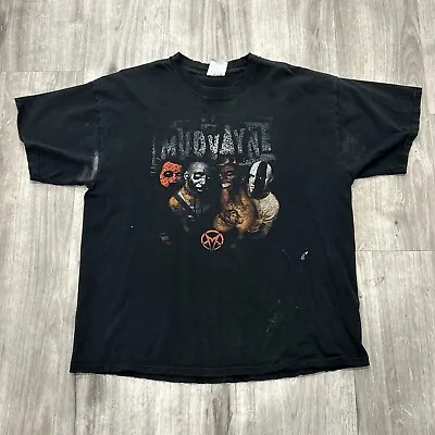 Vintage Y2K Mudvayne T-Shirt Nu Metal Band Size XL Tour Punk Rock Thrashed Faded • $58.95