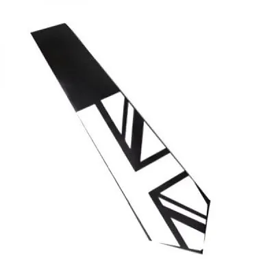Union Jack Design Black Neck Tie XBNT10 • £5.99