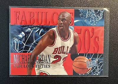 1995-96 Ultra Fabulous 50s #5 Michael Jordan 90s Insert Mint • $10.99