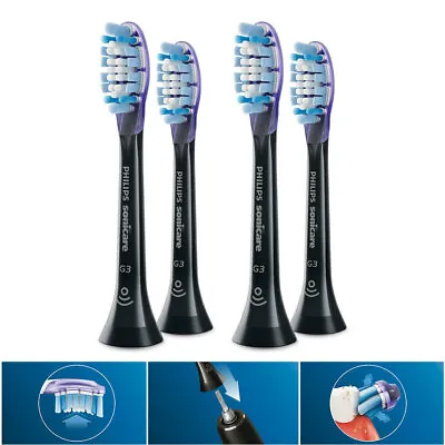 4PC Philips HX9052/67 G3 Gum Care Replacement Head For Electric Toothbrush Black • $97