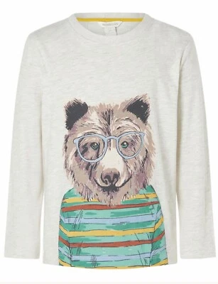 £16 • Buy Monsoon Baby Boys Bear Long Sleeve T Shirt Age 18-24 Months *BNWT*