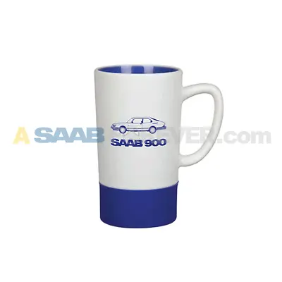 Saab Genuine Classic 900 Blue & White Ceramic Mug 16oz Rare C900 Gift Brand New • $9.99