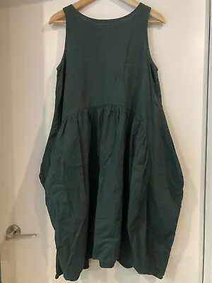 GORMAN Tulip Dress - Dark Forest Bottle Green Forest - Size 8 - Pockets!! • $69