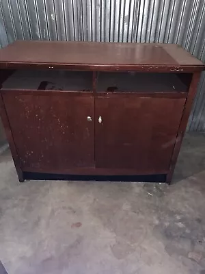 2 Vintage Cherry Wood Cabinet Buffets • $1698