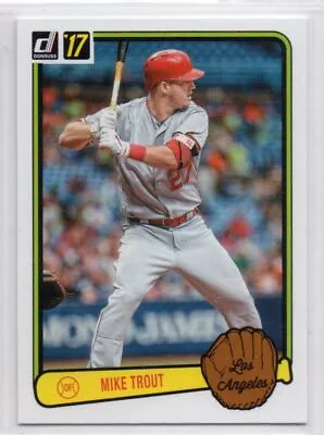 Mike Trout 2017 Panini Donruss Retro #RV-15 Angels E |126 • $1.79