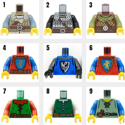 New LEGO Medieval Lion Knights Castle + Viking Minifigure Torsos - 10305 31132 • $6.50