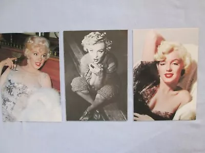 3 Marilyn Monroe Post Cards: 2 Full Color/One Black & White • $5