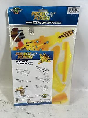 Vintage Glider Plane Styrofoam Toy Airplane Hand Launch Venom Pocket Flyers Jet • $29.21