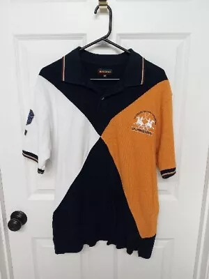 La Martina ACCRA Ghana Color Block Polo Shirt Sz 2XL • $29