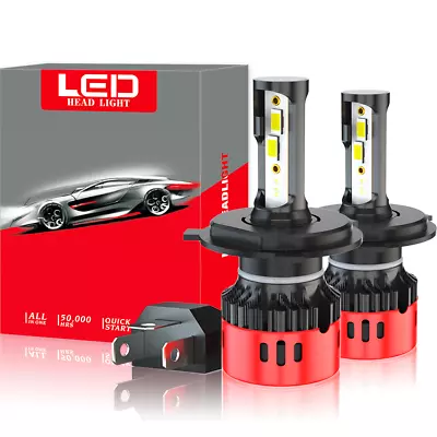 2X H4 LED Headlight Bulbs Kit 6000K Fit For 1992-2003 Honda Civic EK9 Hi/Lo Beam • $29.99