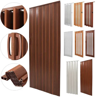  Internal Folding Door PVC Sliding Accordion Doors Doorway Living Room Divider • £55.95