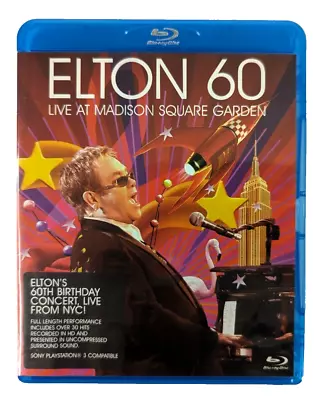 Elton 60: Live At Madison Square Garden By Elton John Blu-ray Reg All Disc Mint • $16.05