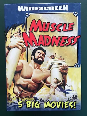 Muscle Madness (3 DVDs + Slipcover) 5 Big Movies! Good Condition Ohio Seller • $25.94