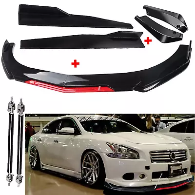 Front Rear Bumper Lip Spoiler Splitter Body Kit Side Skirt For Nissan Maxima • $79.99