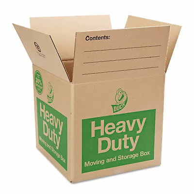 Duck Heavy-Duty Moving/Storage Boxes 16l X 16w X 15h Brown 280728 • $13.73