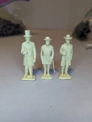 Vintage Marx Toys Plastic Figures Lot Of (3) Lincoln General Lee & Grant • $18.99