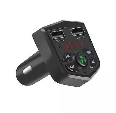 Car Wireless Bluetooth Transmitter MP3 Player USB 3.1A Car Fast Charger Adapter • £5.99