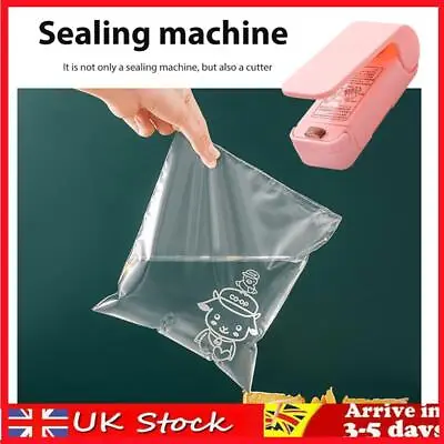 Mini Plastic Packaging Machine Handheld Snacks Packer Moisture-proof Kichen Tool • £5.39