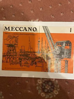 Meccano Instructions Book  For Set 1 • £1.25