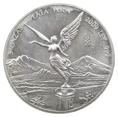 2009 Mo Mexico 5 Onza Silver Libertad 5 Ounce Silver *9817 • $219