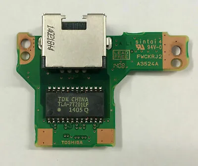 Genuine Toshiba Portege Z10T Dock Lan Port Board A3524A FWCKRJ2 G3524A • $29.90