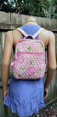 Rare VTG Vera Bradley Petal Pink Small Backpack Purse • $49.95