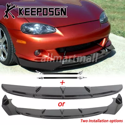 For Mazda Miata MX-5 NA NB NC Front Bumper Lip Splitter Spoiler Body Kit Parts • $85.49