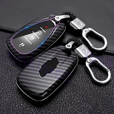 Carbon Fiber Key Chain Shell Bag Holder Case For Chevrolet Camaro Malibu Volt • $17.29