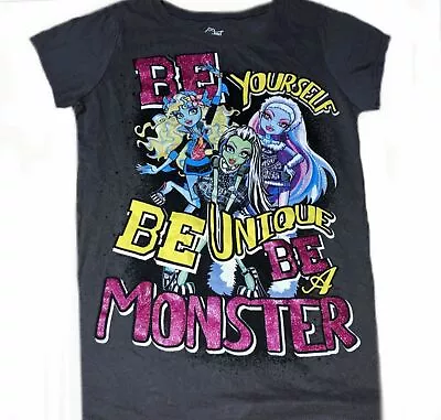 Monster High Girls Tee Size 6-6x 7-8 10-12 14-16 Glitter T-shirt New S M L XL • $24.99