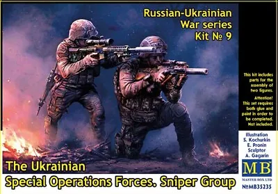 Master Box 35235 The Ukrainian Special Operations Forces Sniper Group Kit 9 1/35 • $22.95