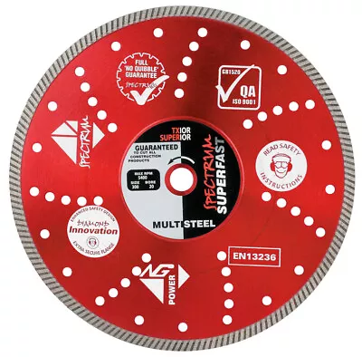 £31.29 • Buy OX Spectrum TX10R Superior Turbo Diamond Blade Multi-Steel PRO Series All Sizes