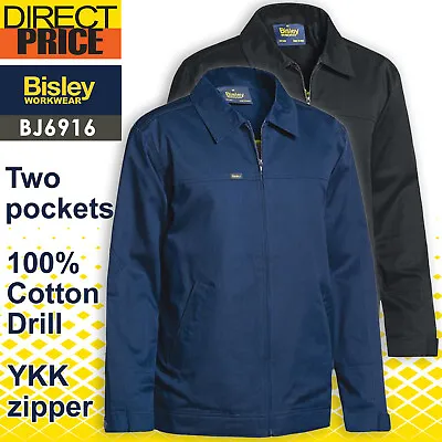 Bisley Drill Jacket With Liquid Repellent Finish BJ6916 • $91.95