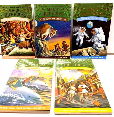 REDUCED Magic Tree House Lot Of 5 Easy Chapter Books Ages 6-9 Adventure Travel • $6.45