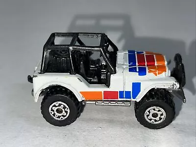 Matchbox Jeep 4x4  CJ Series White W/Black Rollcage 1:58 Scale • $8.50