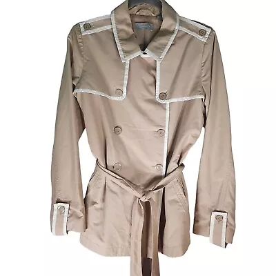 Vintage Liz Claiborne Classic Trench Coat Size L Womens Classic Lightweight • $58.99