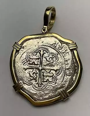 Atocha Sunken Treasure Jewelry - Large Pieces Of 8 Silver Coin W/ Date Pendant • $179.95