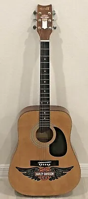 Vintage Rare Htf Harley Davidson Mark Ii Acoustic Guitar 6-string With Case Used • $399.99