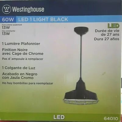 Westinghouse 60 Watt LED Black Light Pendant Ceiling Hang #64010 • $52.99