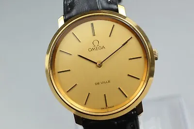 【 Exc+5 】 Vintage OMEGA DeVille Cal 625 Gold Hand Winding Men's Watch From JAPAN • $449.90