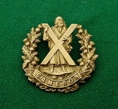 WW1 58 Mm Queen's Own Cameron Highlanders Military Cap Badge • £3.20