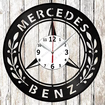 Mercedes Benz Vinyl Record Clock Art Decor Hanmade Original Gift 6508 • $14.99