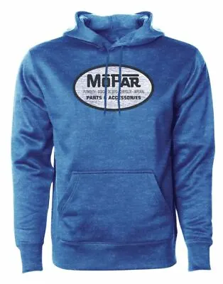 New Mopar Mens Parts & Accessories Hoodie Large Heather Royal New  • $66.71