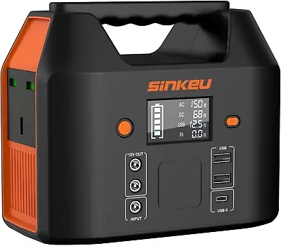 SinKeu Solar Power Station Generator Portable - Camping Emergency Outdoor (VAT) • £109