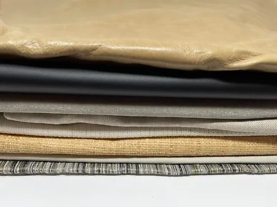 Upholstery Fabric Remnants Grab Bag Style 9 Lb Box Leather Vinyl Velvet Linen • $29.95