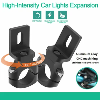 7/8inch Universal Handlebar Motorcycle Headlight Bracket Mount Holder Tube Clamp • $14.39