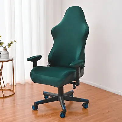 $23.42 • Buy 4Pcs/Kit Velvet/Spandex Game Chair Covers Computer Racing Gaming Chair Slipcover
