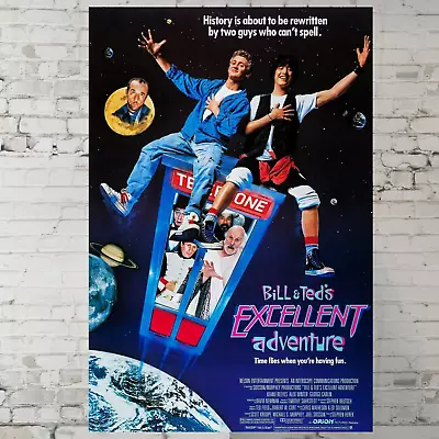 Bill And Ted's Excellent Adventure Movie Poster Keanu Reeves 11 X17  Wall Art • $14.90