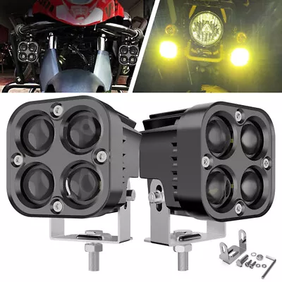 $41.79 • Buy 2pcs 3INCH 60W LED Spot Light Auxiliary Motorcycle Headlight Driving Fog Lamp