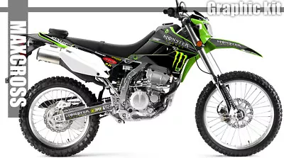 KAWASAKI KLX250 KLX300 S/D-Tracker 2008-2024  MAXCROSS GRAPHICS KIT DECAL MONS2 • $153.66